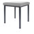 Hocker Exklusiv mit Polster, L x B 40 x 40 cm, Gestellfarbe anthrazit