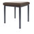 Hocker Exklusiv mit Polster, L x B 40 x 40 cm, Gestellfarbe anthrazit