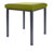 Hocker Exklusiv mit Polster, L x B 40 x 40 cm, Gestellfarbe anthrazit