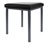 Hocker Exklusiv mit Polster, L x B 40 x 40 cm, Gestellfarbe anthrazit