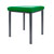 Hocker Exklusiv mit Polster, L x B 40 x 40 cm, Gestellfarbe anthrazit