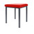 Hocker Exklusiv mit Polster, L x B 40 x 40 cm, Gestellfarbe anthrazit