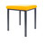 Hocker Exklusiv mit Polster, L x B 40 x 40 cm, Gestellfarbe anthrazit