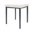 Hocker Exklusiv mit Polster, L x B 40 x 40 cm, Gestellfarbe anthrazit