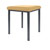Hocker Exklusiv mit Polster, L x B 40 x 40 cm, Gestellfarbe anthrazit