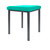 Hocker Exklusiv mit Polster, L x B 40 x 40 cm, Gestellfarbe anthrazit