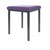 Hocker Exklusiv mit Polster, L x B 40 x 40 cm, Gestellfarbe anthrazit