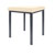 Hocker Exklusiv mit Polster, L x B 40 x 40 cm, Gestellfarbe anthrazit