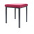 Hocker Exklusiv mit Polster, L x B 40 x 40 cm, Gestellfarbe anthrazit