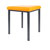 Hocker Exklusiv mit Polster, L x B 40 x 40 cm, Gestellfarbe anthrazit