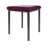 Hocker Exklusiv mit Polster, L x B 40 x 40 cm, Gestellfarbe anthrazit