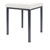 Hocker Exklusiv mit Polster, L x B 40 x 40 cm, Gestellfarbe anthrazit