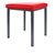 Hocker Exklusiv mit Polster, L x B 40 x 40 cm, Gestellfarbe anthrazit
