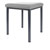 Hocker Exklusiv mit Polster, L x B 40 x 40 cm, Gestellfarbe anthrazit