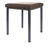 Hocker Exklusiv mit Polster, L x B 40 x 40 cm, Gestellfarbe anthrazit