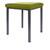 Hocker Exklusiv mit Polster, L x B 40 x 40 cm, Gestellfarbe anthrazit