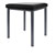Hocker Exklusiv mit Polster, L x B 40 x 40 cm, Gestellfarbe anthrazit