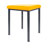 Hocker Exklusiv mit Polster, L x B 40 x 40 cm, Gestellfarbe anthrazit