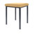 Hocker Exklusiv mit Polster, L x B 40 x 40 cm, Gestellfarbe anthrazit