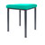 Hocker Exklusiv mit Polster, L x B 40 x 40 cm, Gestellfarbe anthrazit