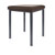 Hocker Exklusiv mit Polster, L x B 40 x 40 cm, Gestellfarbe anthrazit