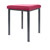 Hocker Exklusiv mit Polster, L x B 40 x 40 cm, Gestellfarbe anthrazit