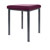 Hocker Exklusiv mit Polster, L x B 40 x 40 cm, Gestellfarbe anthrazit