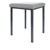 Hocker Exklusiv mit Polster, L x B 40 x 40 cm, Gestellfarbe anthrazit