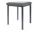 Hocker Exklusiv mit Polster, L x B 40 x 40 cm, Gestellfarbe anthrazit