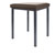 Hocker Exklusiv mit Polster, L x B 40 x 40 cm, Gestellfarbe anthrazit