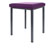 Hocker Exklusiv mit Polster, L x B 40 x 40 cm, Gestellfarbe anthrazit