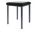 Hocker Exklusiv mit Polster, L x B 40 x 40 cm, Gestellfarbe anthrazit