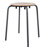 Gymnastikhocker Standard mit Holzsitzflche,  35 cm, Gestellfarbe anthrazit