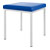 Hocker mit Polster, L x B 40 x 40 cm, Gestellfarbe wei