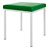 Hocker mit Polster, L x B 40 x 40 cm, Gestellfarbe wei