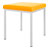 Hocker mit Polster, L x B 40 x 40 cm, Gestellfarbe wei