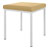 Hocker mit Polster, L x B 40 x 40 cm, Gestellfarbe wei