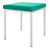 Hocker mit Polster, L x B 40 x 40 cm, Gestellfarbe wei
