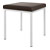 Hocker mit Polster, L x B 40 x 40 cm, Gestellfarbe wei