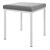 Hocker mit Polster, L x B 40 x 40 cm, Gestellfarbe wei