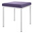 Hocker mit Polster, L x B 40 x 40 cm, Gestellfarbe wei