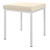 Hocker mit Polster, L x B 40 x 40 cm, Gestellfarbe wei