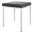 Hocker mit Polster, L x B 40 x 40 cm, Gestellfarbe wei