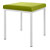 Hocker mit Polster, L x B 40 x 40 cm, Gestellfarbe wei