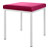 Hocker mit Polster, L x B 40 x 40 cm, Gestellfarbe wei