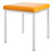 Hocker mit Polster, L x B 40 x 40 cm, Gestellfarbe wei