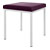 Hocker mit Polster, L x B 40 x 40 cm, Gestellfarbe wei