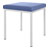 Hocker mit Polster, L x B 40 x 40 cm, Gestellfarbe wei