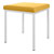 Hocker mit Polster, L x B 40 x 40 cm, Gestellfarbe wei