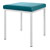 Hocker mit Polster, L x B 40 x 40 cm, Gestellfarbe wei